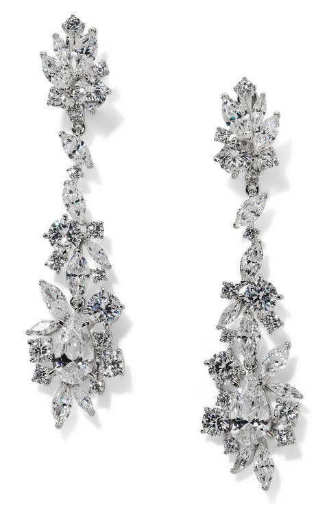Cannes Cubic Zirconia Drop Earrings
