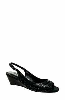 LADY COUTURE Queen Slingback Wedge Heel Sandal