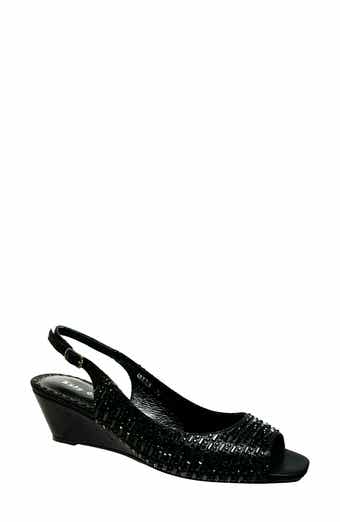 Queen Slingback Wedge Heel Sandal