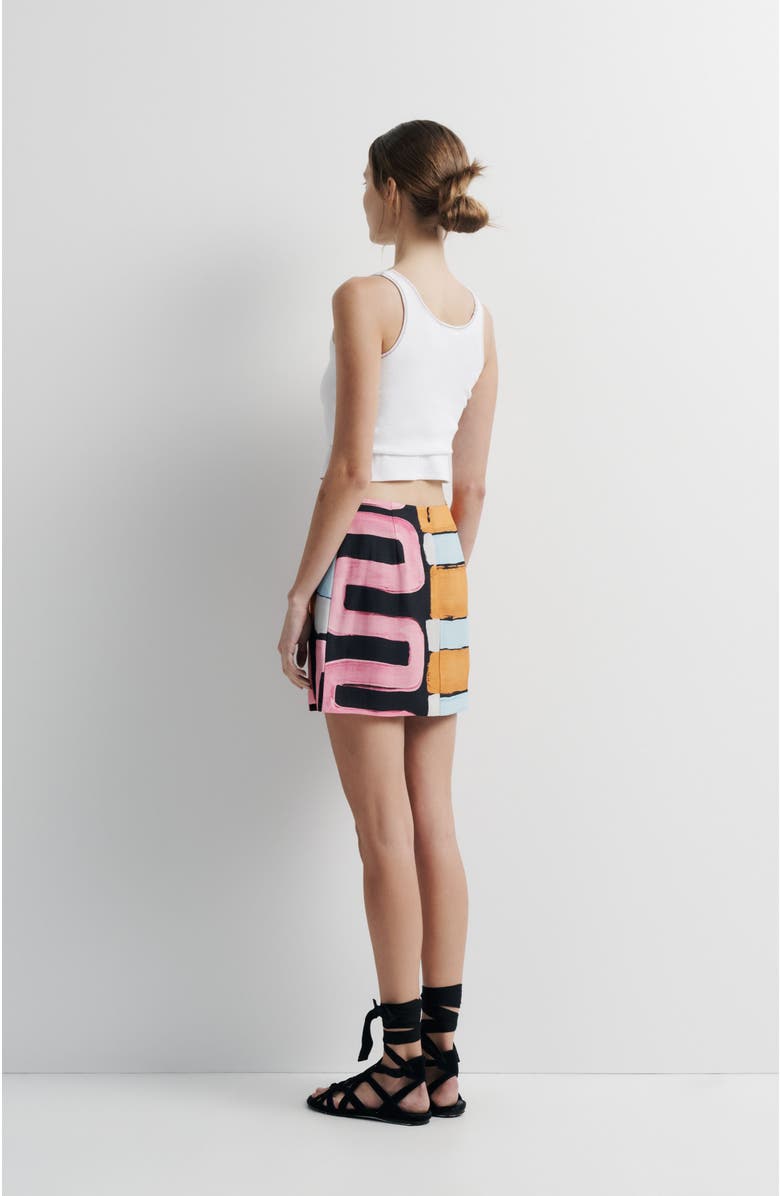 Romy Xena Skirt, Alternate, color, Warped Linear