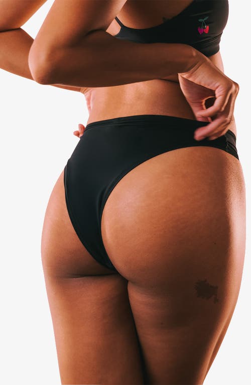 Cheeky Cherry 2-pack Leakproof Everyday Liner Ultra Smooth Very Cheeky Brief In Onyx/onyx