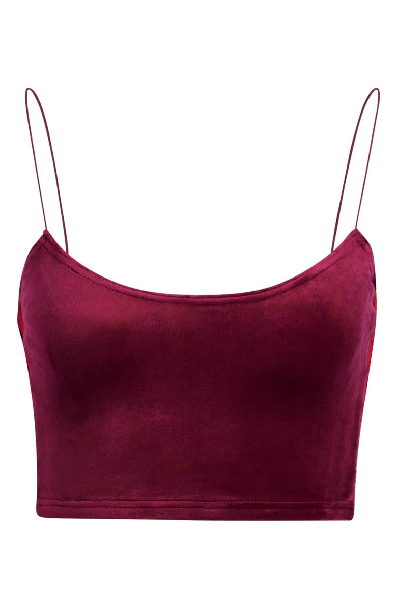 adidas x IVY PARK Velvet Bralette, Alternate, color, 