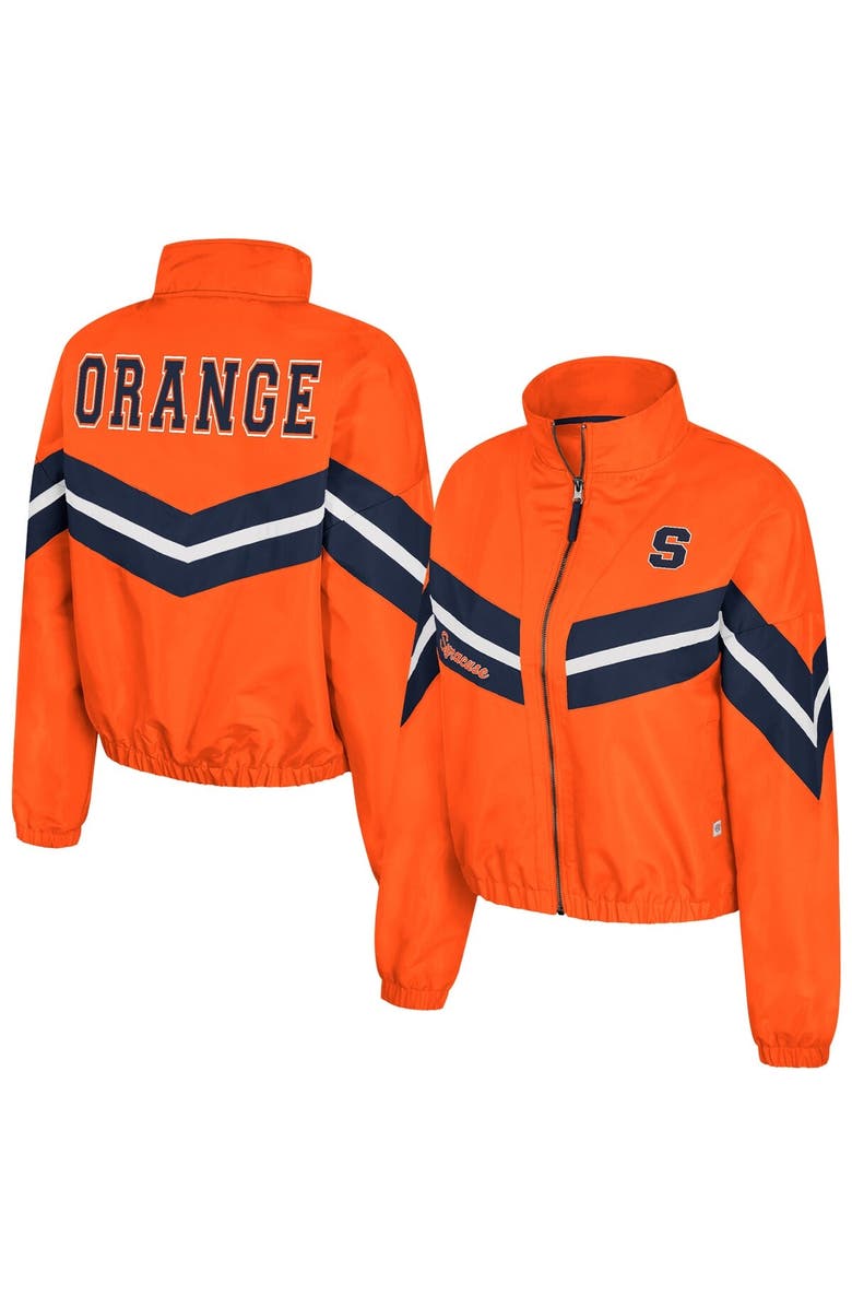COLOSSEUM Women's Colosseum  Orange Syracuse Orange Thin Ice Full-Zip Windbreaker, Main, color, Orange