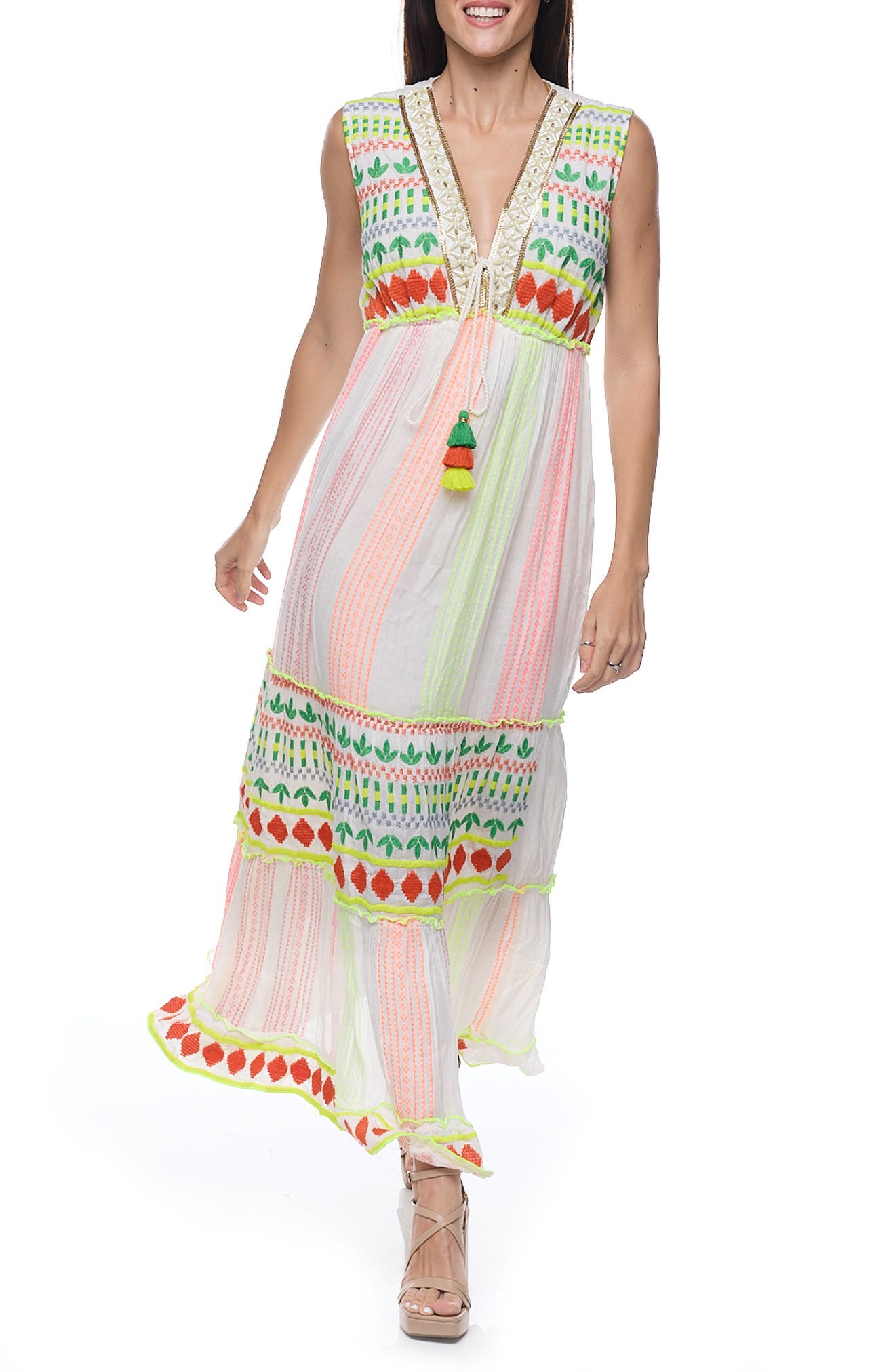 RANEES Floral Cotton Sundress