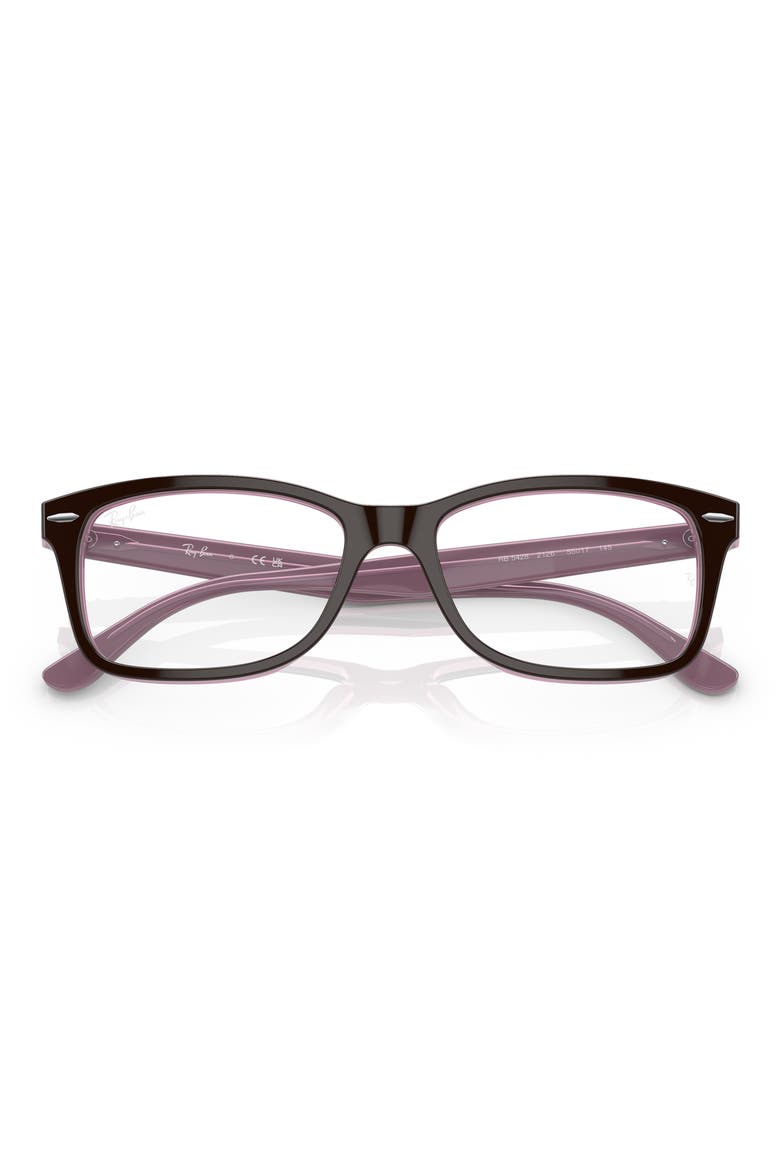 RX5428 50mm Square Optical Glasses, Alternate, color, BROWN