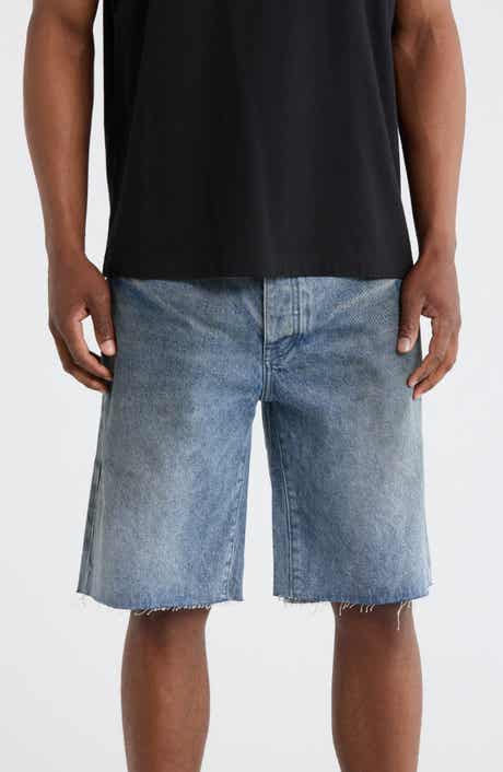 PURPLE BRAND Ferrous Steel Denim Shorts