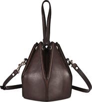 OLD TREND Prism Small Convertible Leather Bucket Crossbody