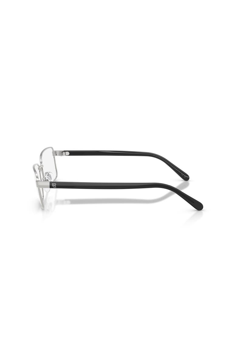58mm Rectangle optical glasses, Alternate, color, Silver