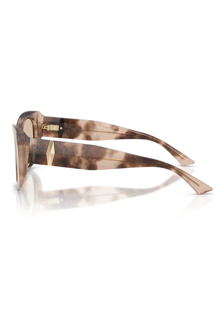 52mm Butterfly Sunglasses, Alternate, color, CHAI HAVANA / LIGHT BROWN