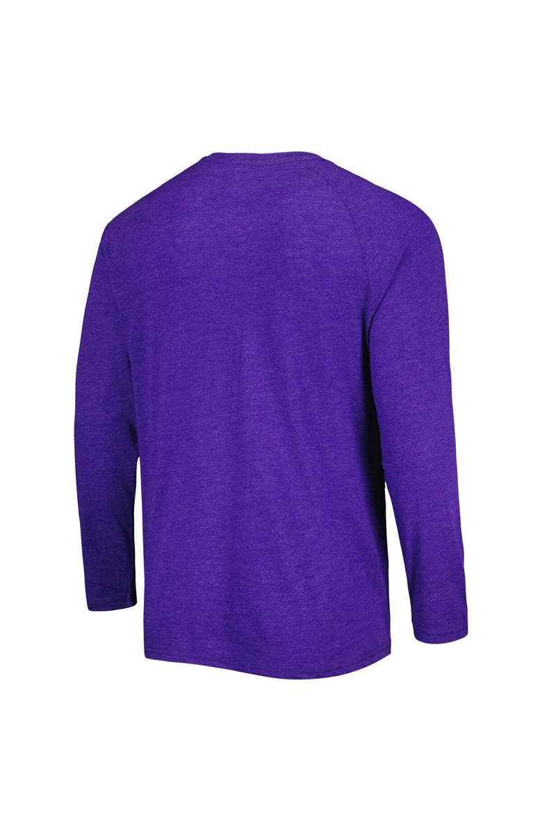 CONCEPTS SPORT Men's Concepts Sport Purple Colorado Rockies Inertia Raglan Long Sleeve Henley T-Shirt, Alternate, color, 