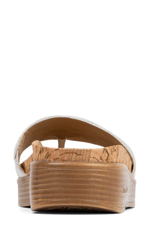 Donald Pliner Fiji Wedge Sandal In Off White