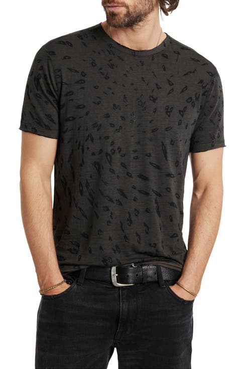 Jose Leopard Print Cotton Blend T-Shirt