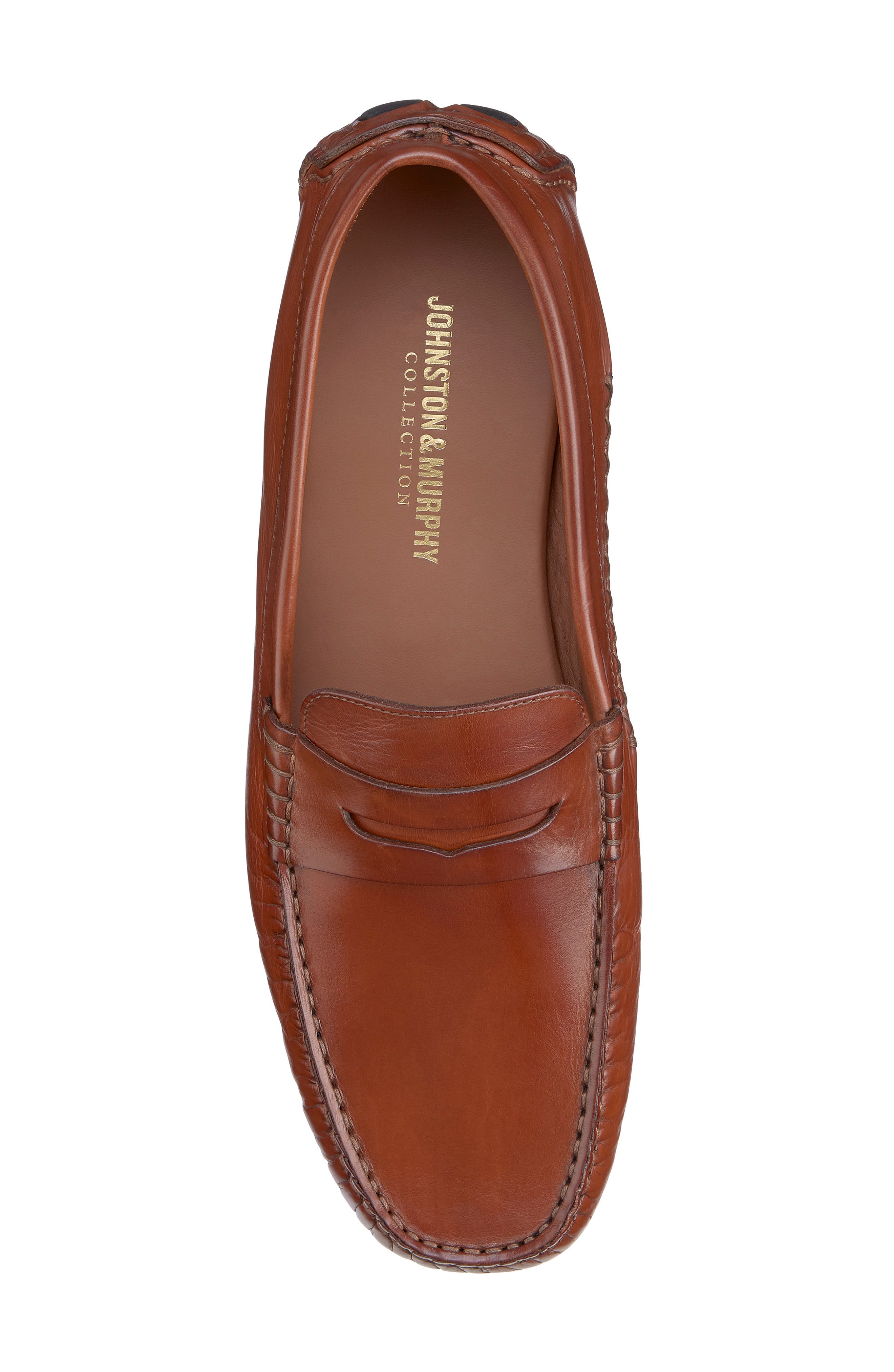 JOHNSTON & MURPHY COLLECTION Johnston & Murphy Dayton Penny Loafer, Alternate, color, Cognac