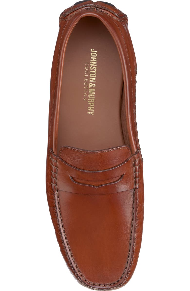 JOHNSTON & MURPHY COLLECTION Johnston & Murphy Dayton Penny Loafer, Alternate, color, Cognac