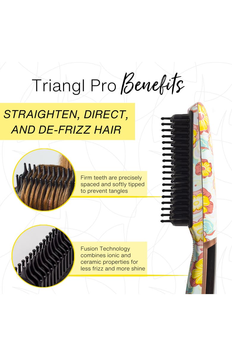 CALISTA Triangl Pro Heated Detailer Brush, Alternate, color, Fancy Floral