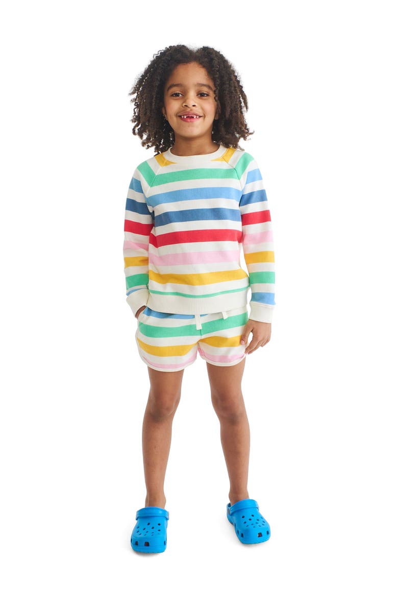Kids Recess Short In Candy Stripe, Alternate, color, Ivory Candy Stripe