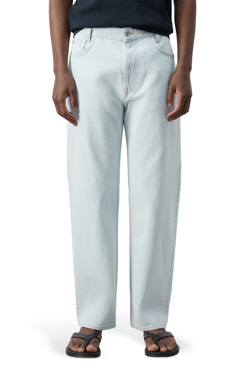 Relaxed Straight Leg Jeans, Main, color, BLEACH BLUE