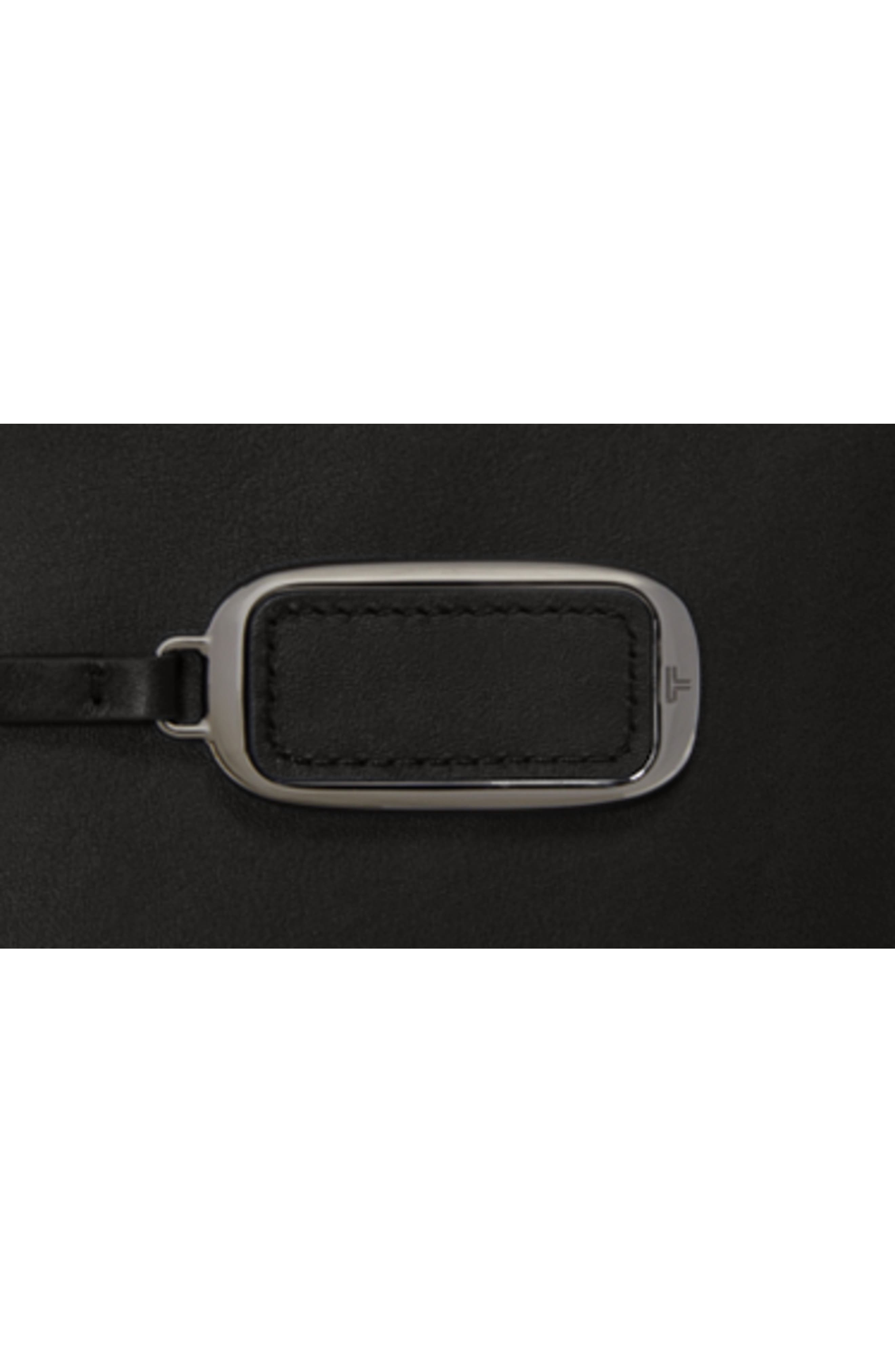 TUMI Raina Large Leather Backpack, Alternate, color, Black/ Gunmetal