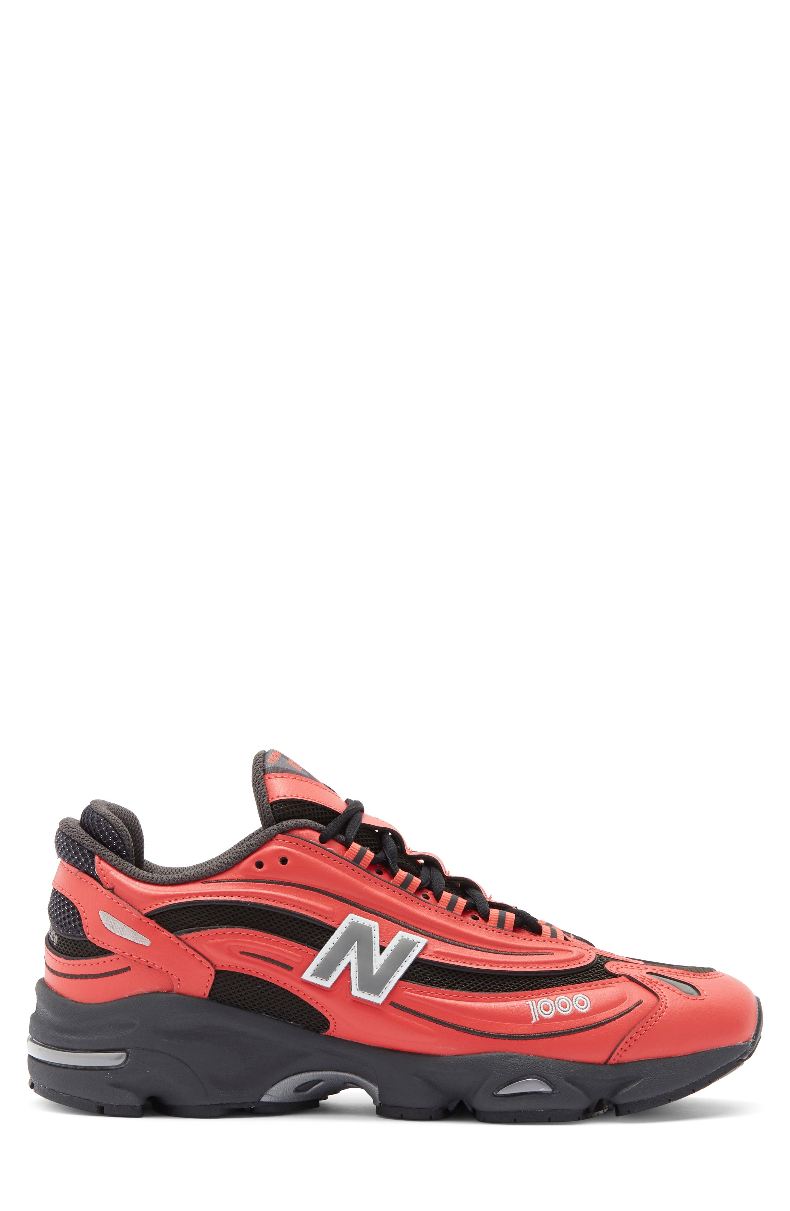 New Balance 1000 Sneaker, Alternate, color, Blast Red/ Metallic Silver