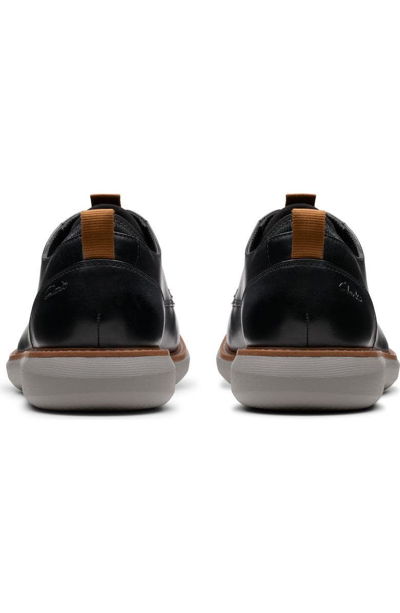 Clarks<sup>®</sup> Brantin Plain Toe Derby, Alternate, color, Black Leather