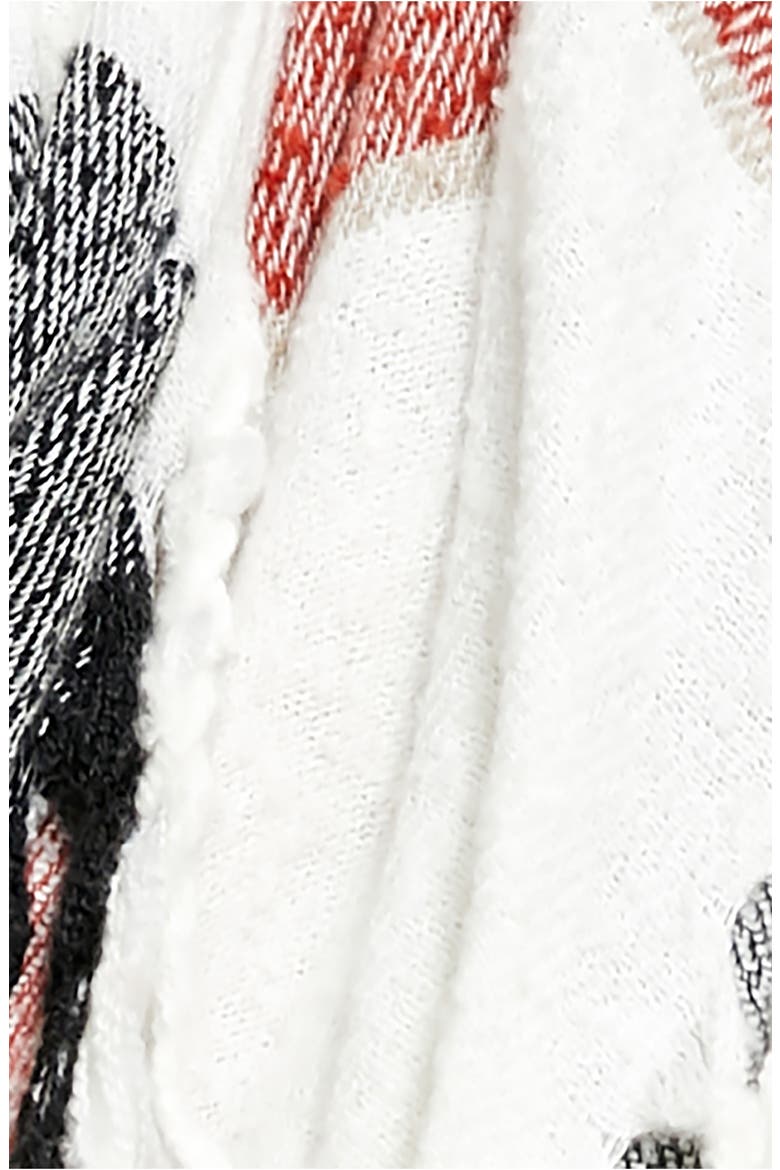 Valley Plaid Scarf, Alternate, color, IVORY