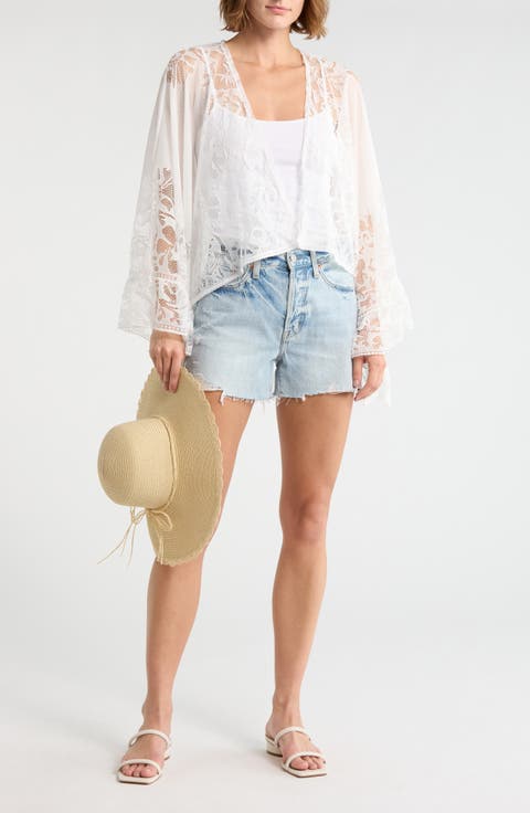 Cropped Lace Topper & Hat Set