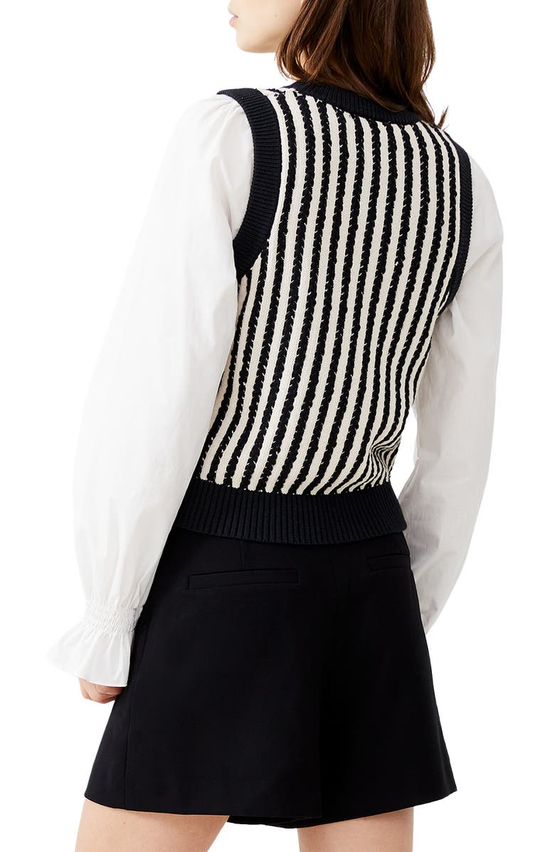 French Connection Moma Stripe Sweater Vest, Alternate, color,