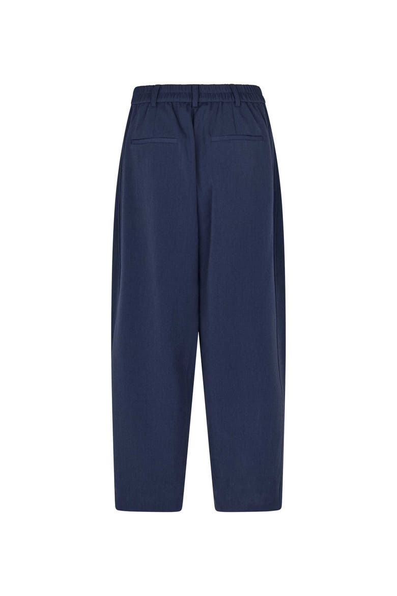 High Waisted Cropped Pants, Alternate, color, Navy Blazer