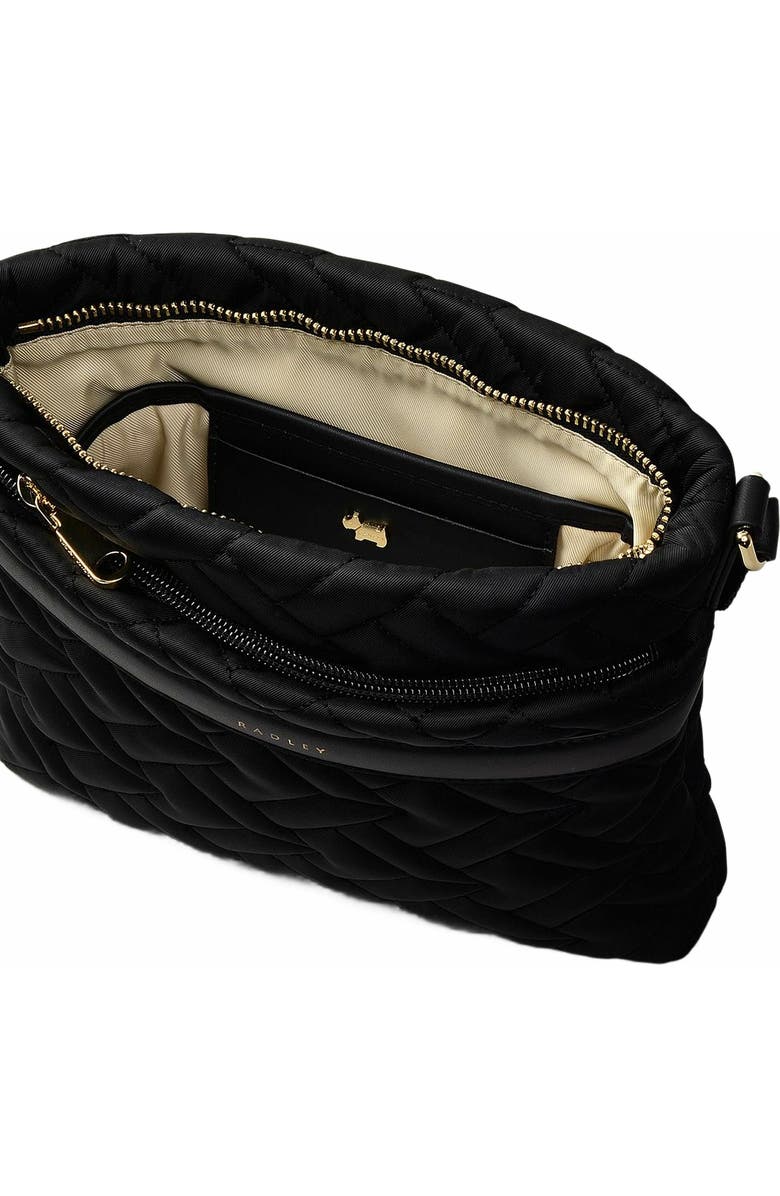 Radley Holland Park - Quilt Small Ziptop Crossbody Bag, Alternate, color, Black