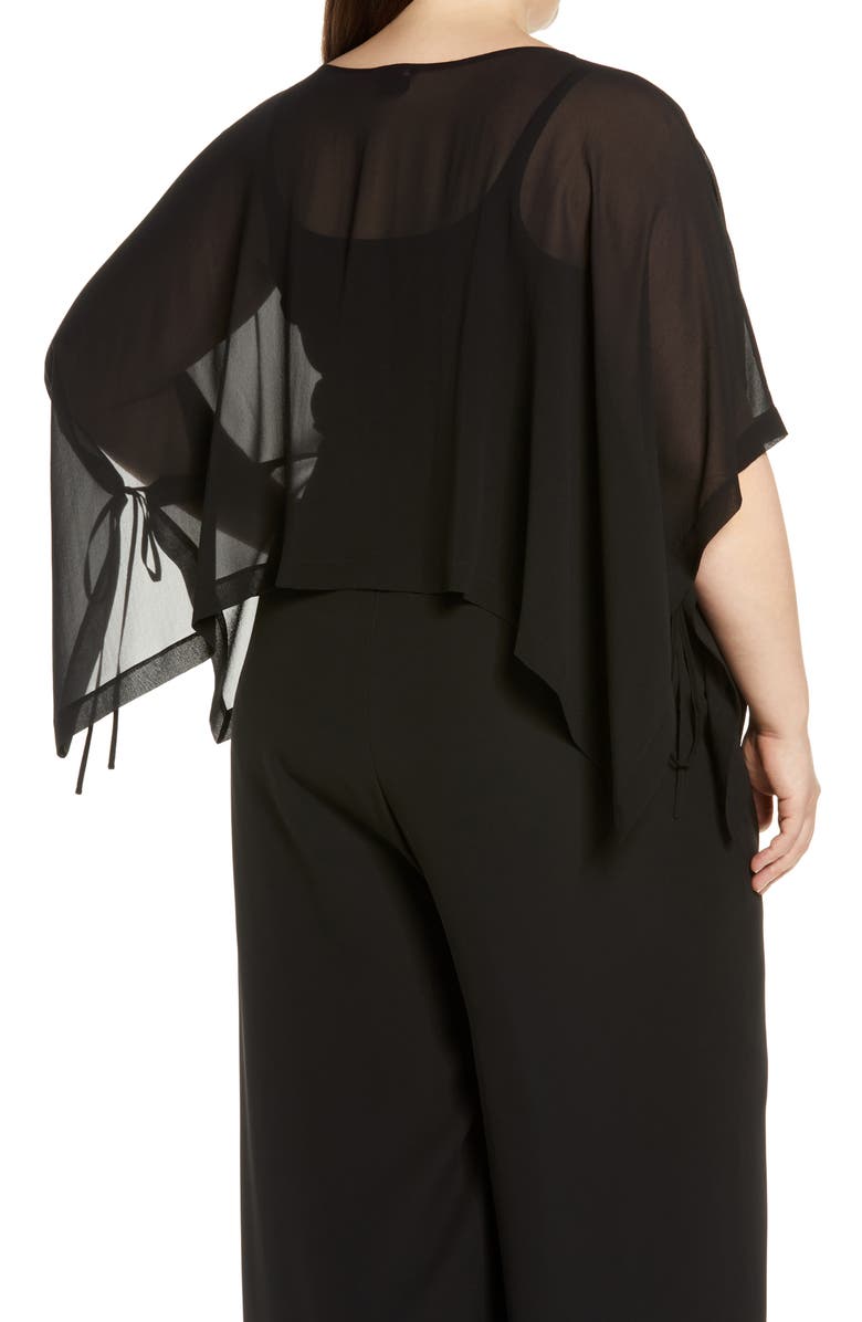 Eileen Fisher Bateau Neck Silk Crop Poncho, Alternate, color, 