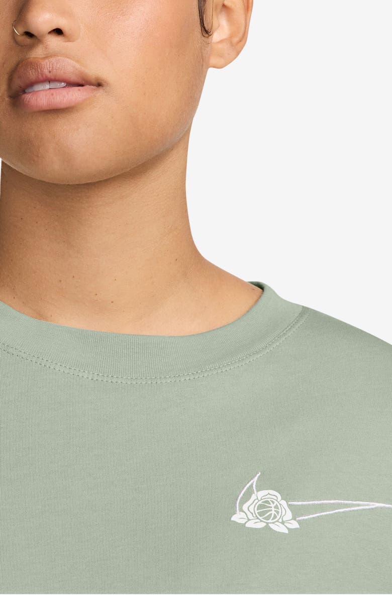 Nike Basketball Long Sleeve Embroidered Graphic T-Shirt, Alternate, color, 