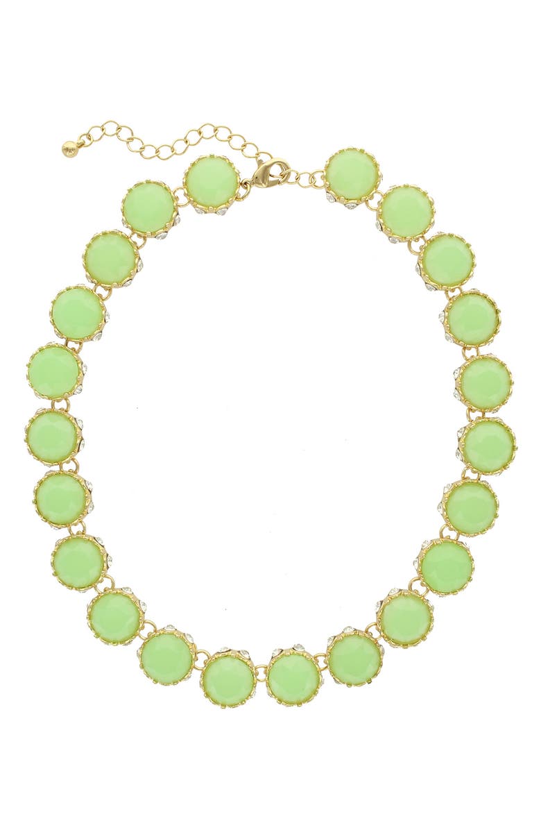OLIVIA WELLES Nabila Stone Necklace, Alternate, color, Gold / Mint