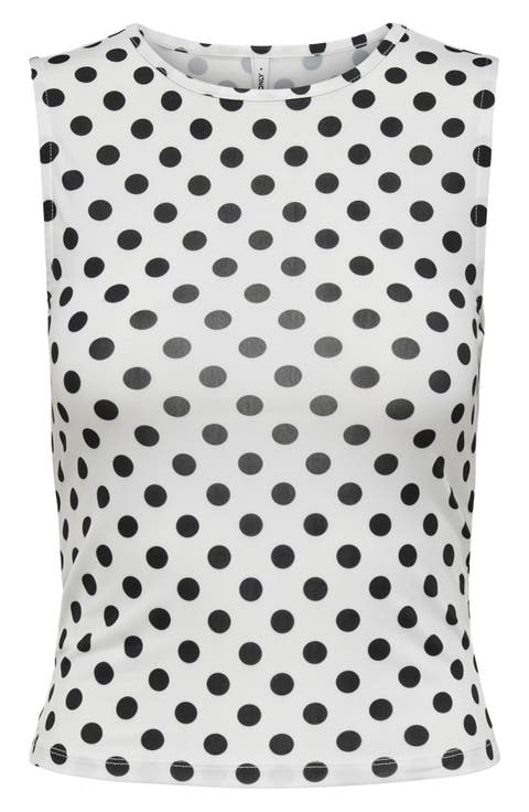 Lanna Life Polka Dot Sleeveless Top