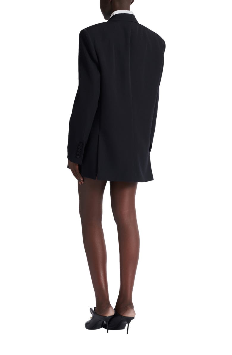 Balmain Oversized grain de poudre jacket, Alternate, color, Black