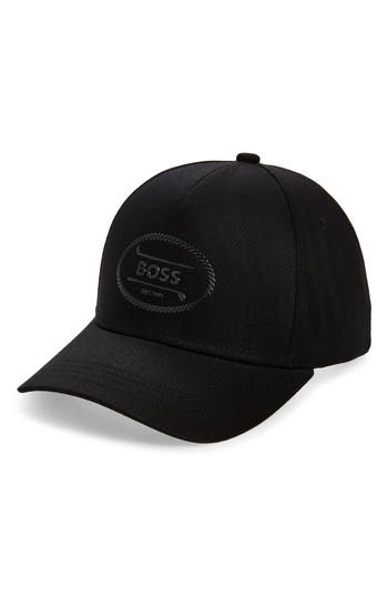 Hugo Boss Boss Pyer Golf Baseball Cap In Black