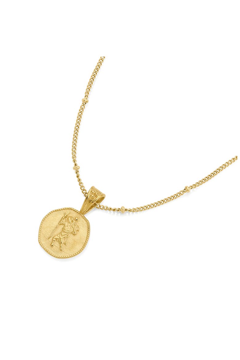 St. Christopher Necklace, Alternate, color, GOLD