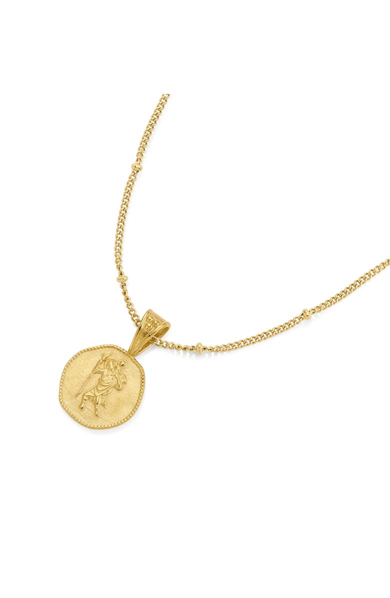 D.LOUISE St. Christopher Necklace, Alternate, color, Gold