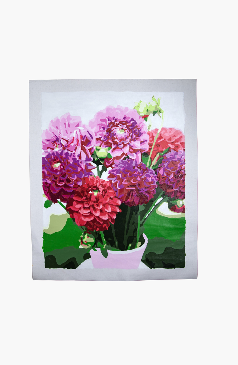 Pink Picasso Kits Dahlia Delight Paint by Numbers Kit, Alternate, color, Pink / Purple / Red