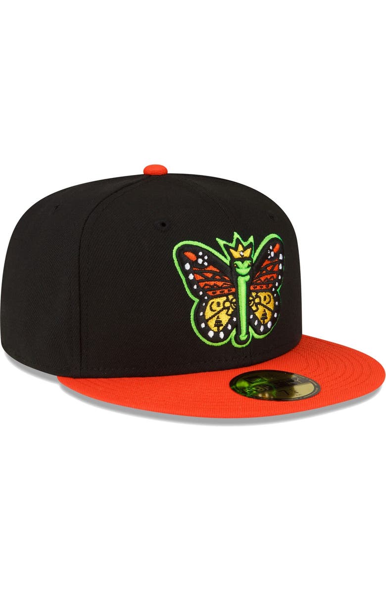 New Era Men's New Era Black Eugene Emeralds Copa De La Diversion 59FIFTY Fitted Hat, Alternate, color, 