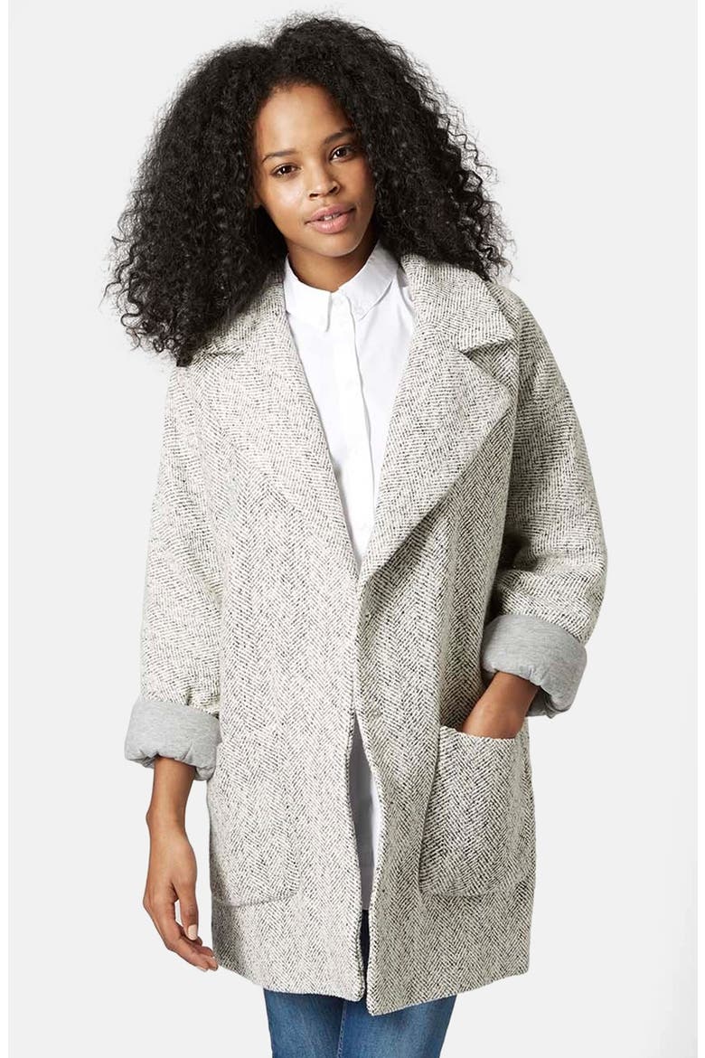 Oversized Long Jacket, Main, color, CREAM