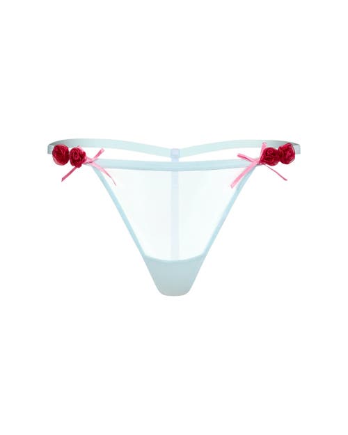 Adore Me Rosamund G-string Panties In Floral Blue