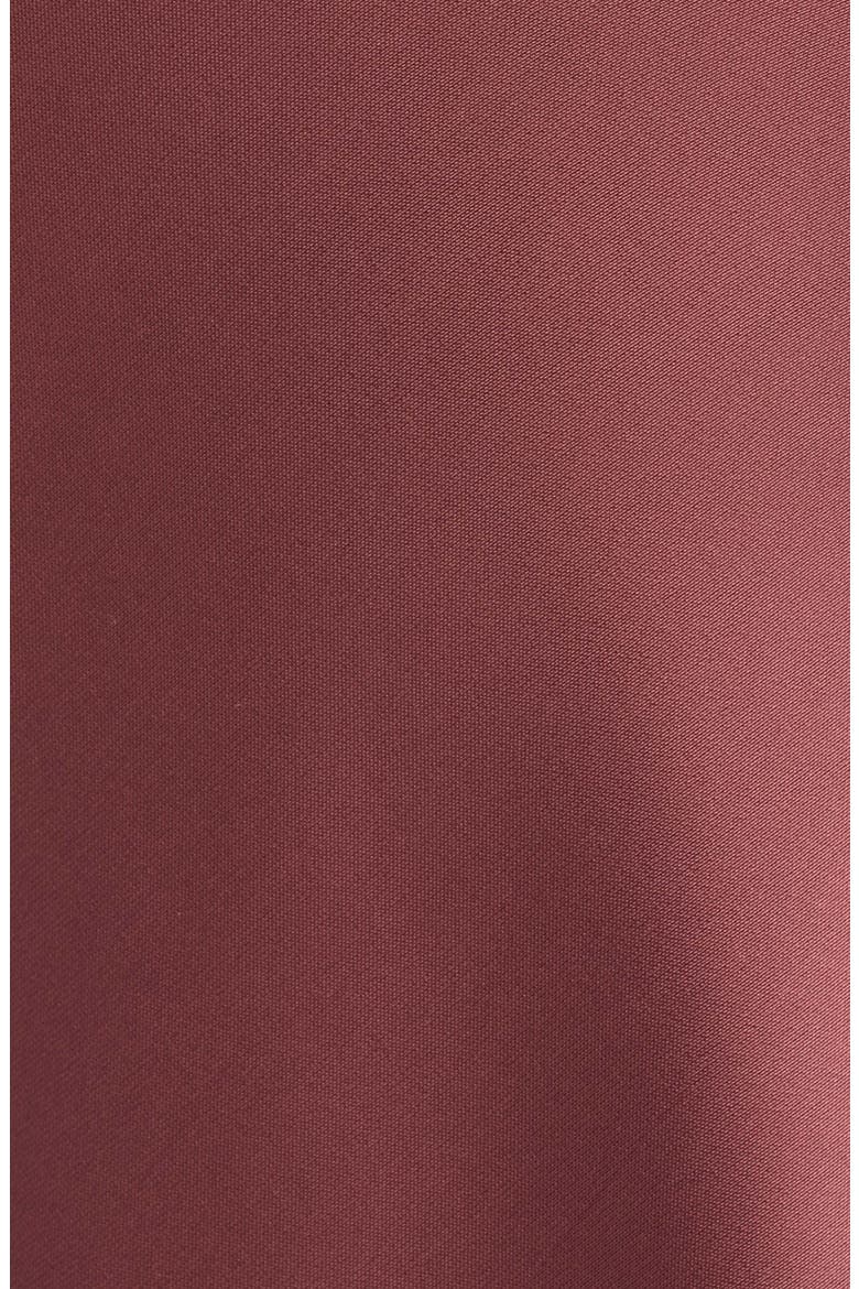 Fogline Satin Open Back Halter Top, Alternate, color, PLUM