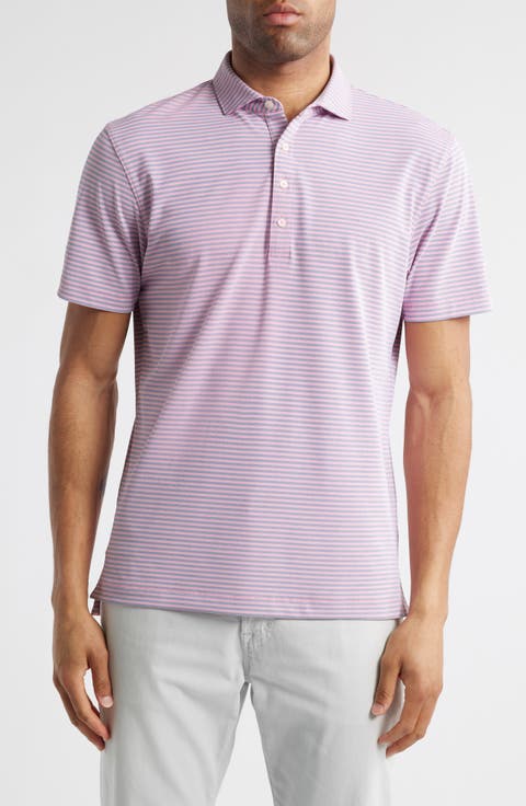 Stetsons Stripe Performance Polo