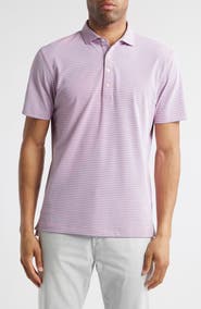 johnnie-O Stetsons Stripe Performance Jersey Polo
