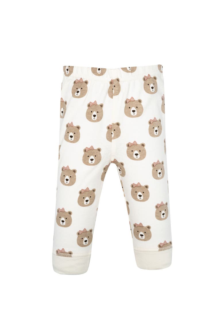 Pack of 4 Everyday Pants Set, Alternate, color, Pink Taupe Bear