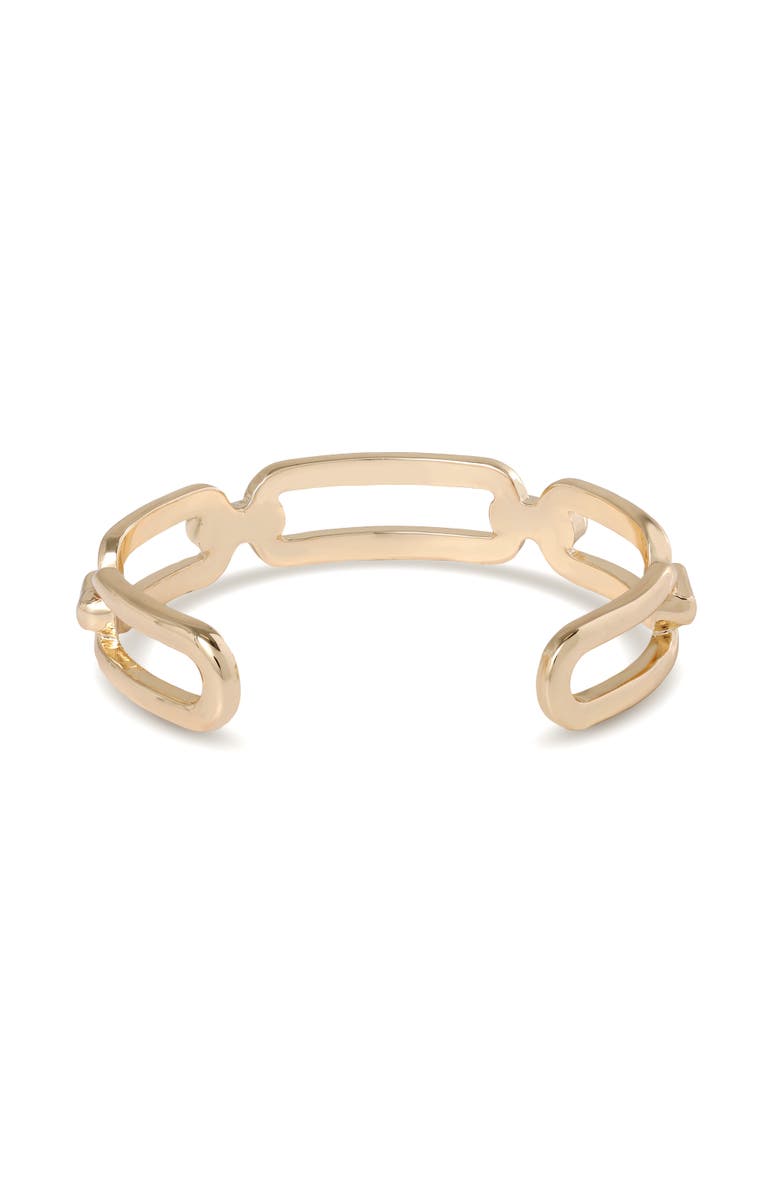 BCBG Chain Cuff Bracelet, Alternate, color, Gold