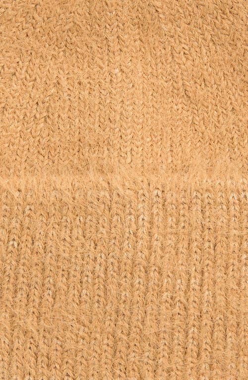 Tasha Cuffed Knit Beanie In Brown