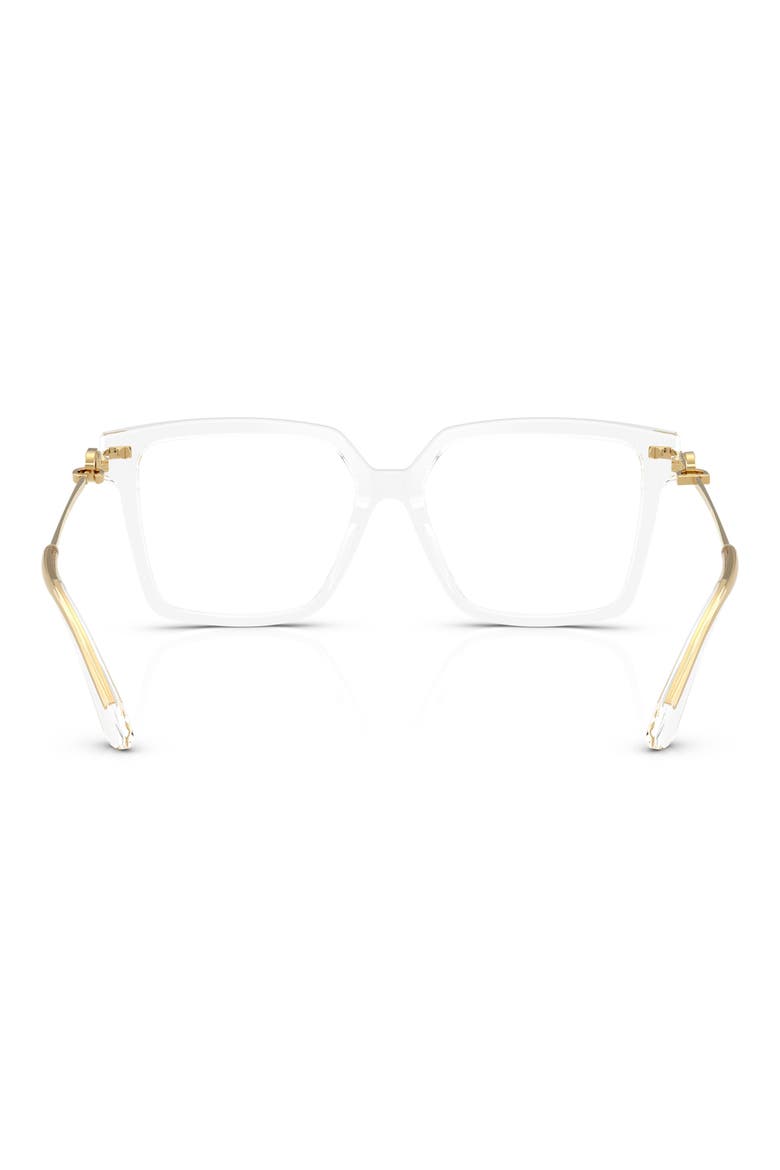 56mm Square Optical Glasses, Alternate, color, CRYSTAL