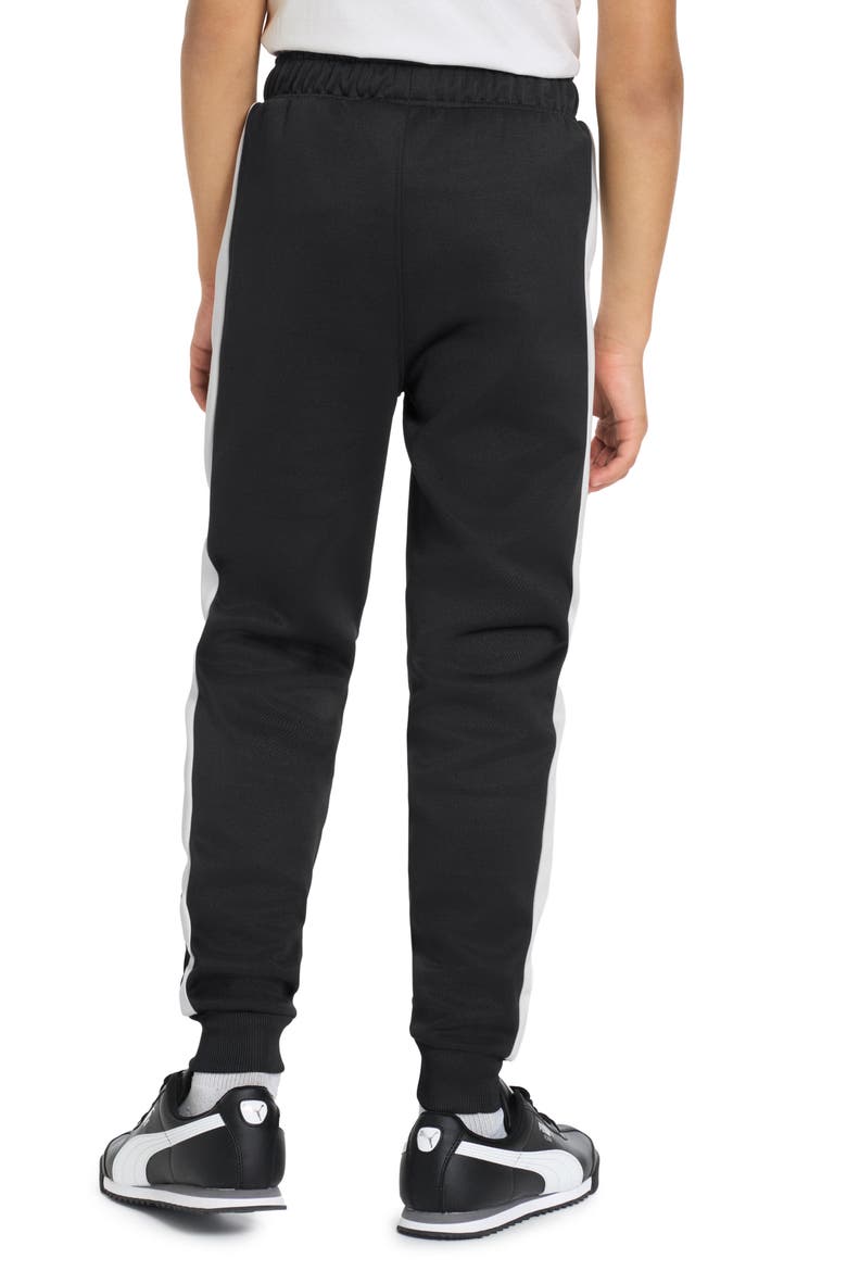 Kids' T7 Foundations Slim Piqué Track Pants, Alternate, color, BLACK