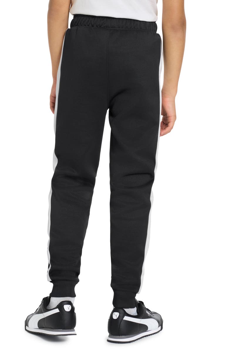 PUMA Kids' T7 Foundations Slim Piqué Track Pants, Alternate, color, Black
